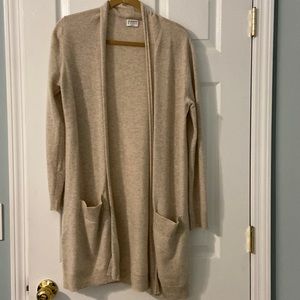Cashmere long cardigan sweater